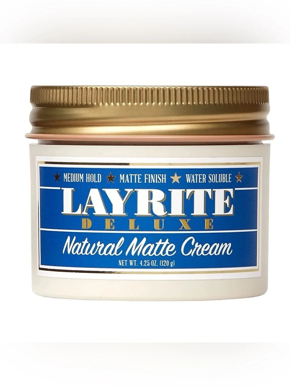 Layrite Natural Matte Cream 4.25 oz Medium Hold Matte Hair Styling Cream